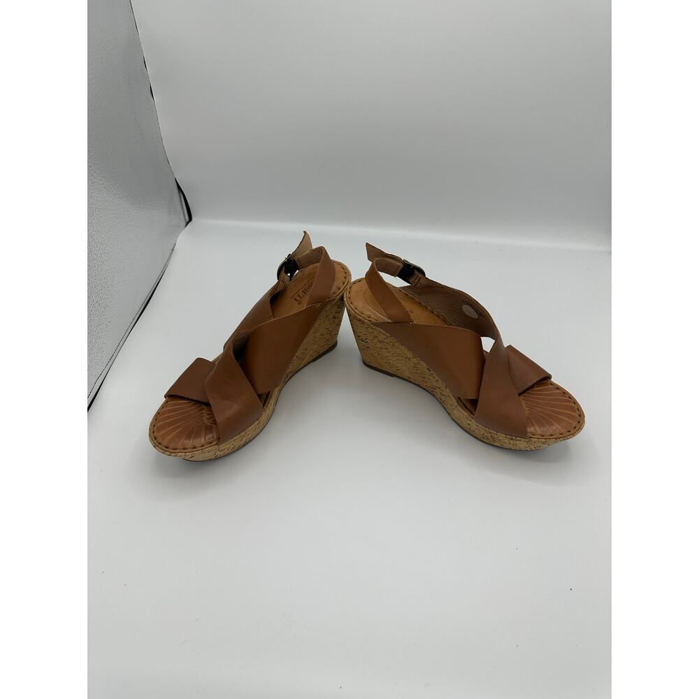Born Wedge Cork heel sandals size 9 M - Picture 2 of 5